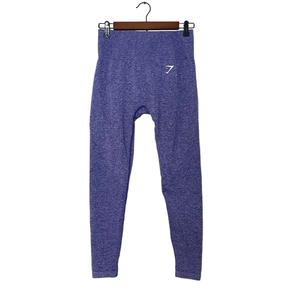GymShark Vital Seamless 2.0 Leggings Size M Purple Athleisure Gym Workout - Picture 2 of 10